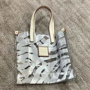 Dooney & Bourke Clear and Silver Tote Bag